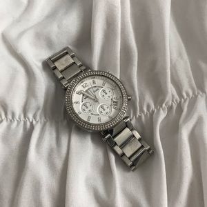 Michael Kors Silver 40mm Stainless Steel Watch